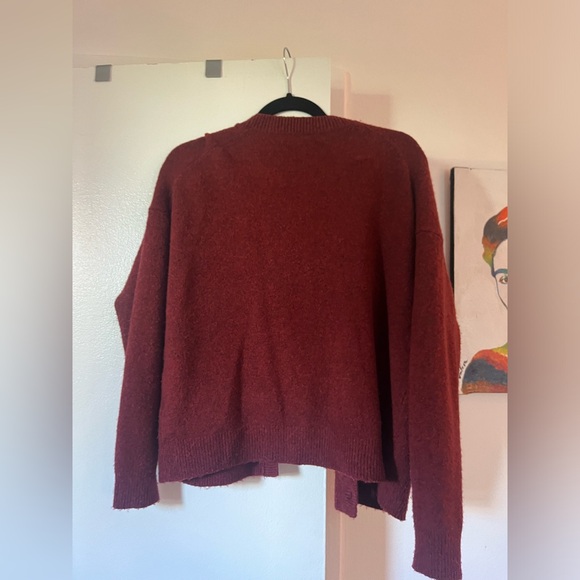 Madewell Burgundy Cardigan Sweater, S - Picture 3 of 4